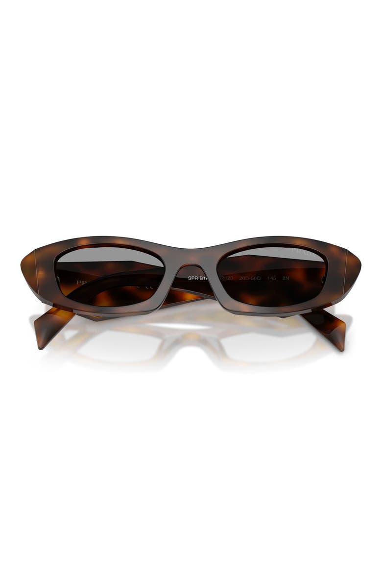 52mm Oval Sunglasses, Alternate, color, JUNIPER TORTOISE / GREY