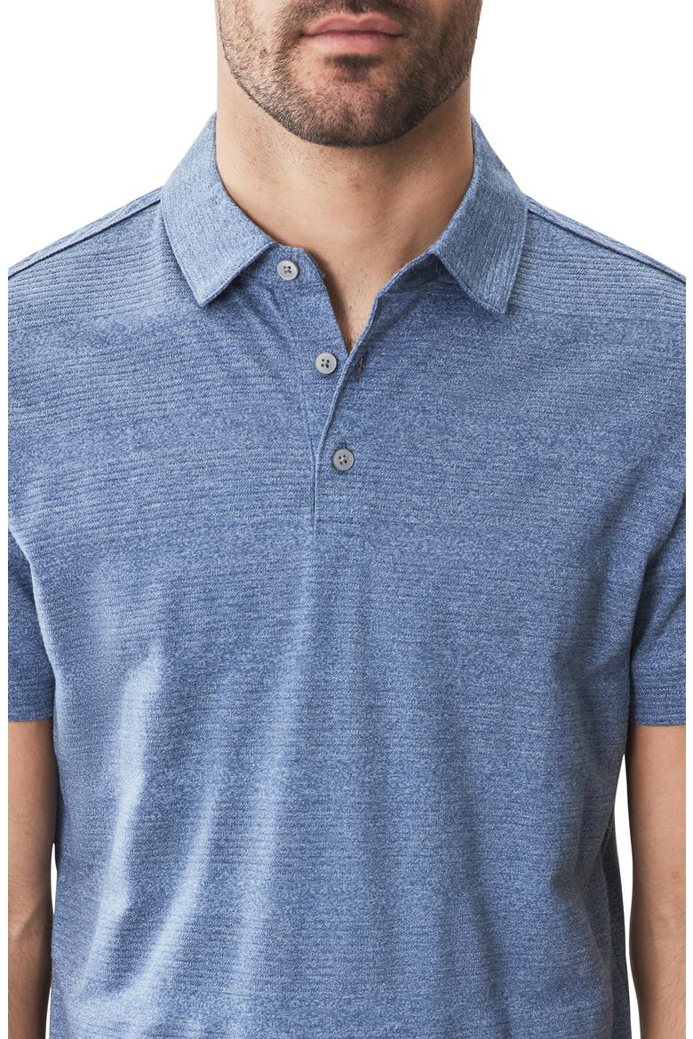 Granite Cotton Blend Polo, Alternate, color, BLUE