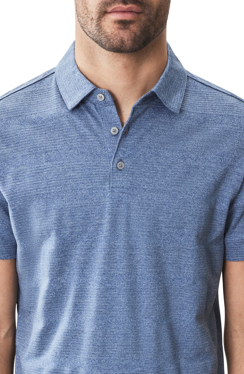 Robert Barakett Granite Cotton Blend Polo, Alternate, color, Blue