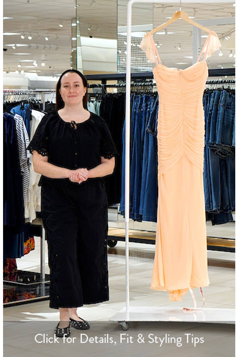 Antonella Ruched Mesh Dress video