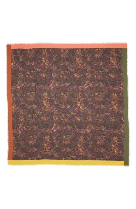 Impression Print Cashmere & Silk Square Scarf