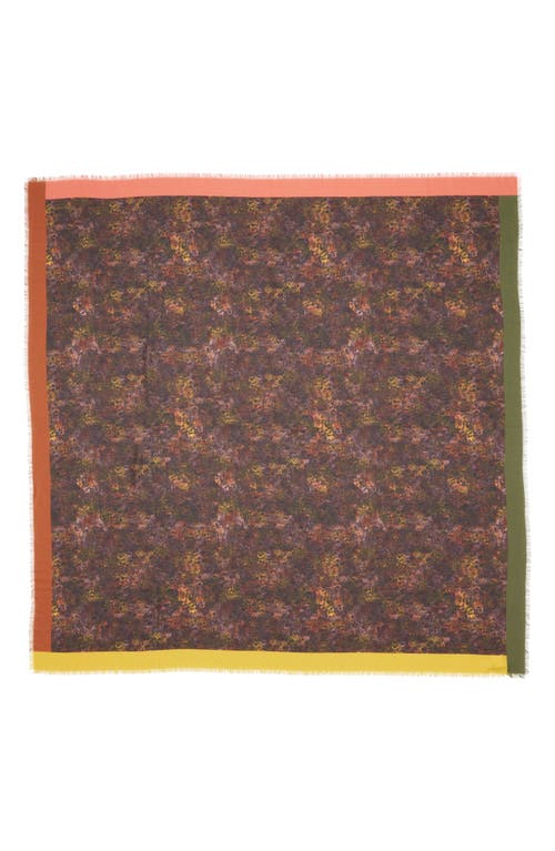 Lafayette 148 New York Impression Print Cashmere & Silk Square Scarf In Multi