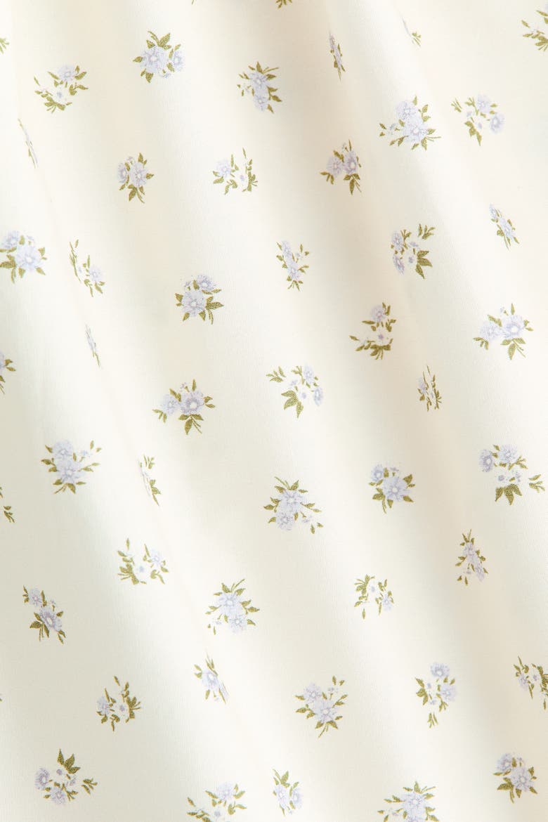 Tie-strap Cotton Dress, Alternate, color, Cream/floral