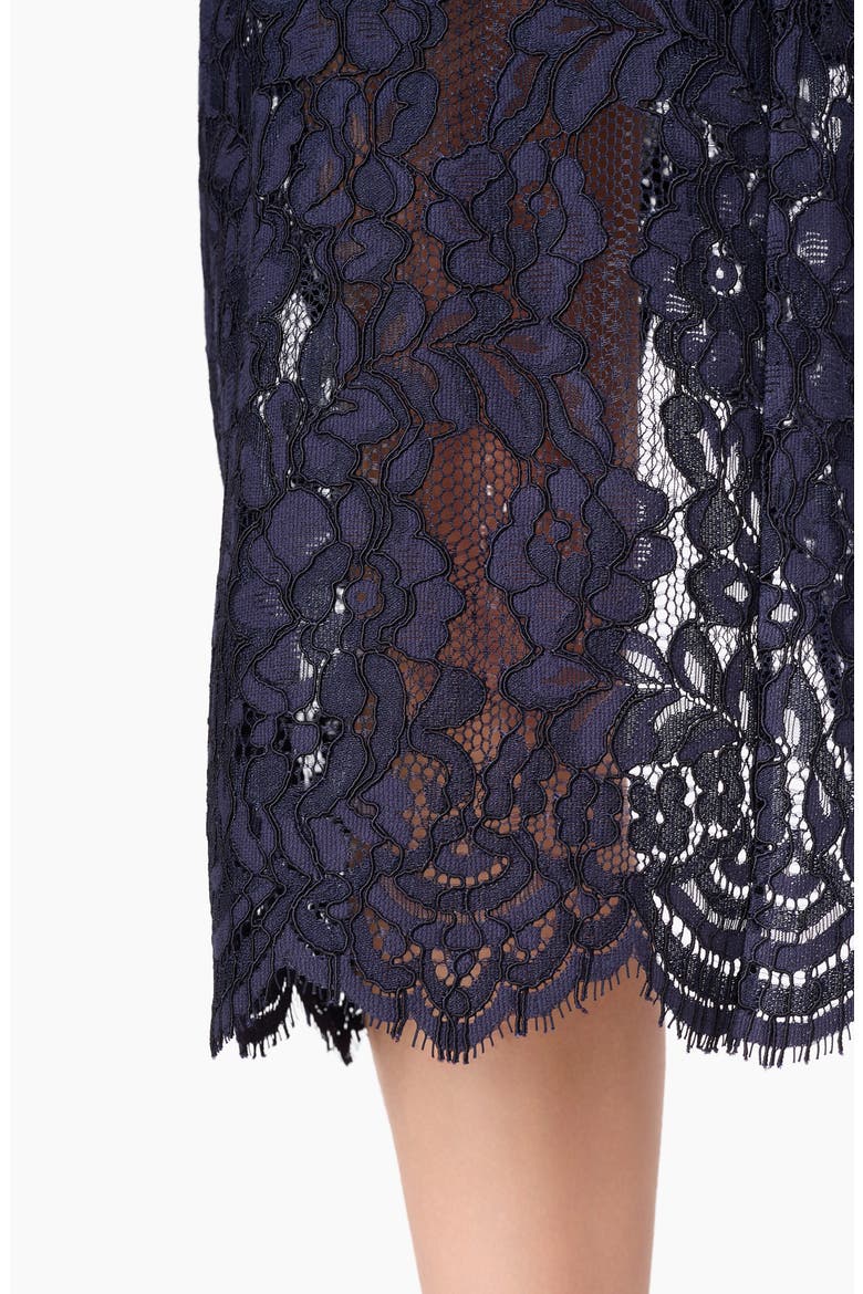 Osmond Lace Midi Skirt, Alternate, color, NAVY