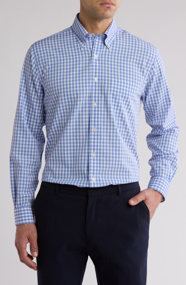 Brooks Brothers Non-Iron Regular Fit Grid Print Shirt, Main, color, 