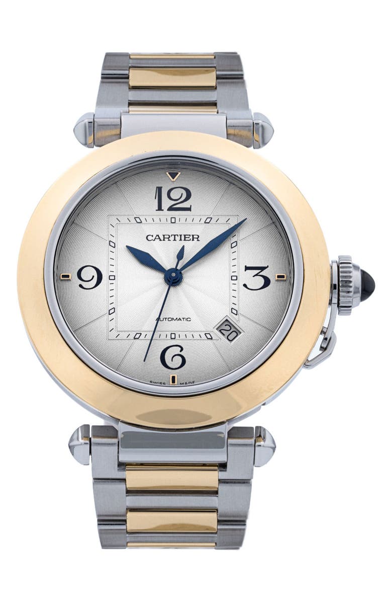 Watchfinder & Co. Cartier Preowned 2023 Pasha W2PA0009 Bracelet Watch, 41mm, Main, color, White/ Two Tone