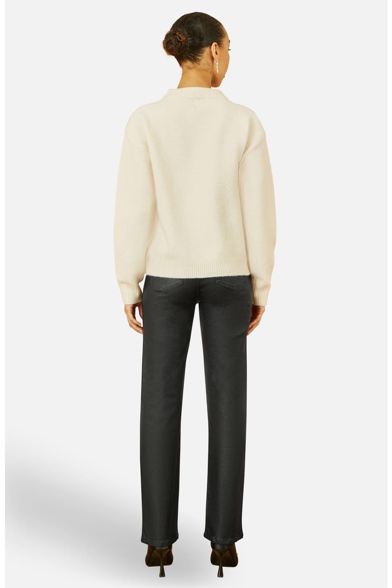 Relaxed Fit Floral Sequin Sweater, Alternate, color, Oatmeal