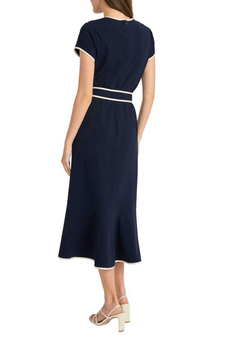 Short Sleeve Belted Dress, Alternate, color, TWILIGHT NAVY