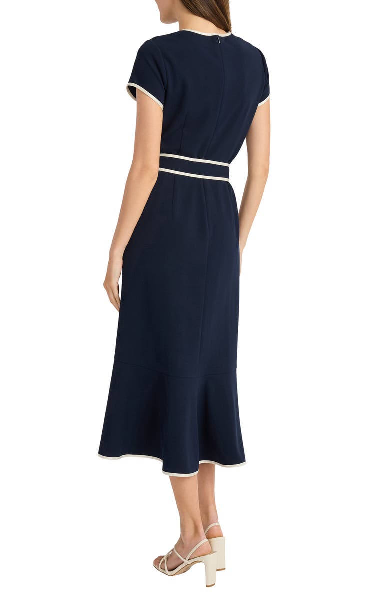 Short Sleeve Belted Dress
