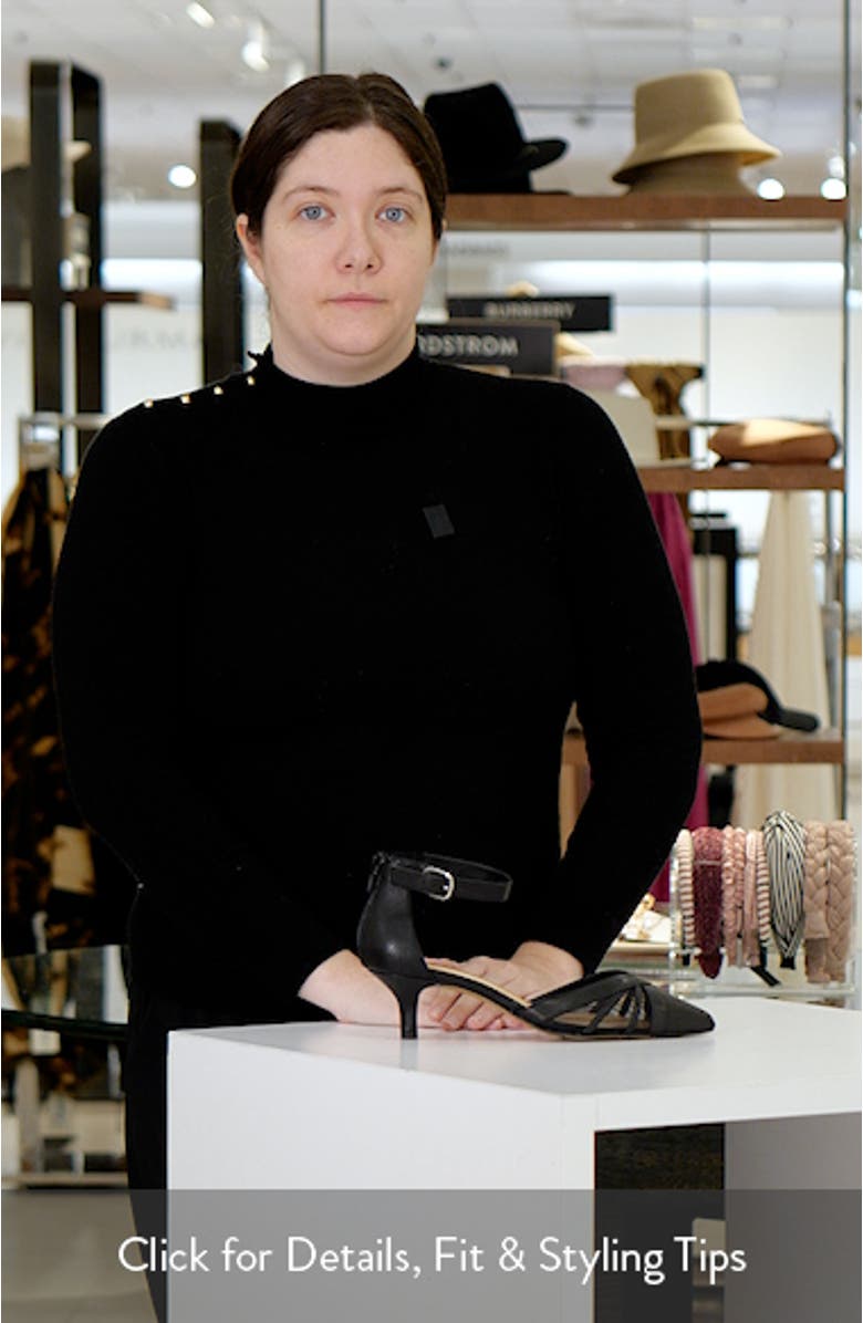 Malani Pointed Toe Kitten Heel Pump, sales video thumbnail