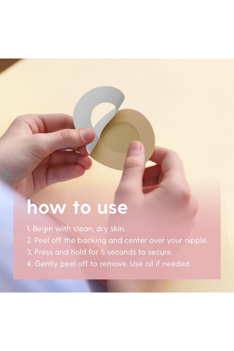 No-Show Disposable Nipple Covers, 40ct, Alternate, color, None