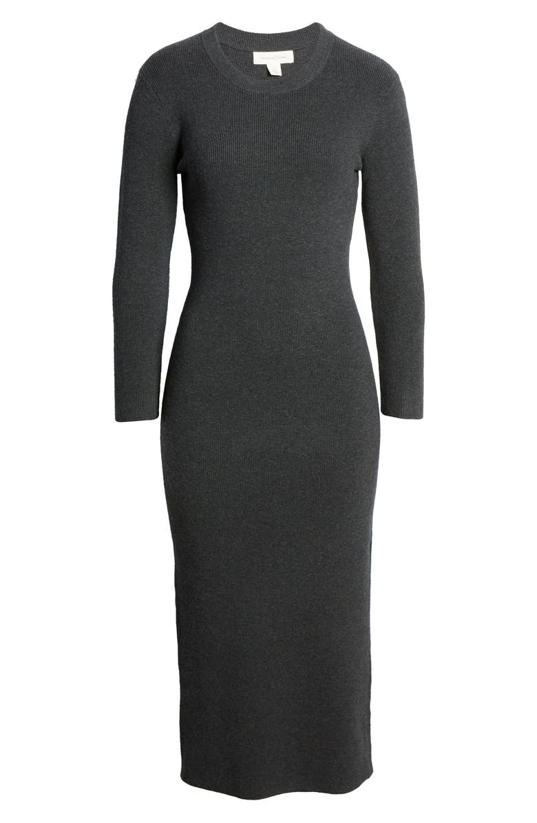 Treasure & Bond Crewneck Long Sleeve Sweater Dress, Alternate, color, 