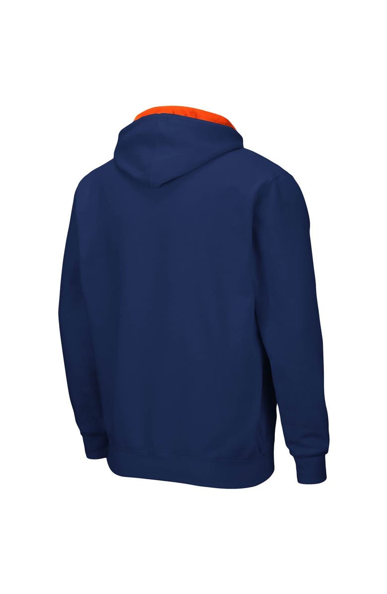 COLOSSEUM Men's Colosseum Navy Auburn Tigers Big & Tall Full-Zip Hoodie, Alternate, color, Navy