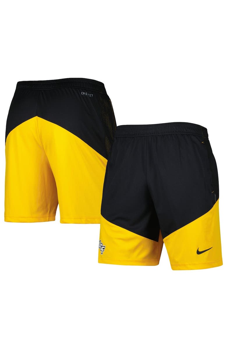 Nike Men's Nike Black/Gold UCF Knights Player Performance Lounge Shorts, Main, color, Black
