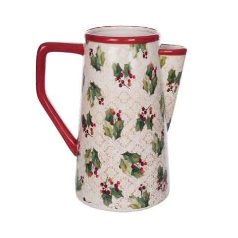 Vintage Holly Pitcher Beverage Server