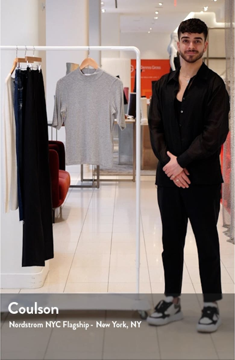 Rib Mock Neck Top, sales video thumbnail