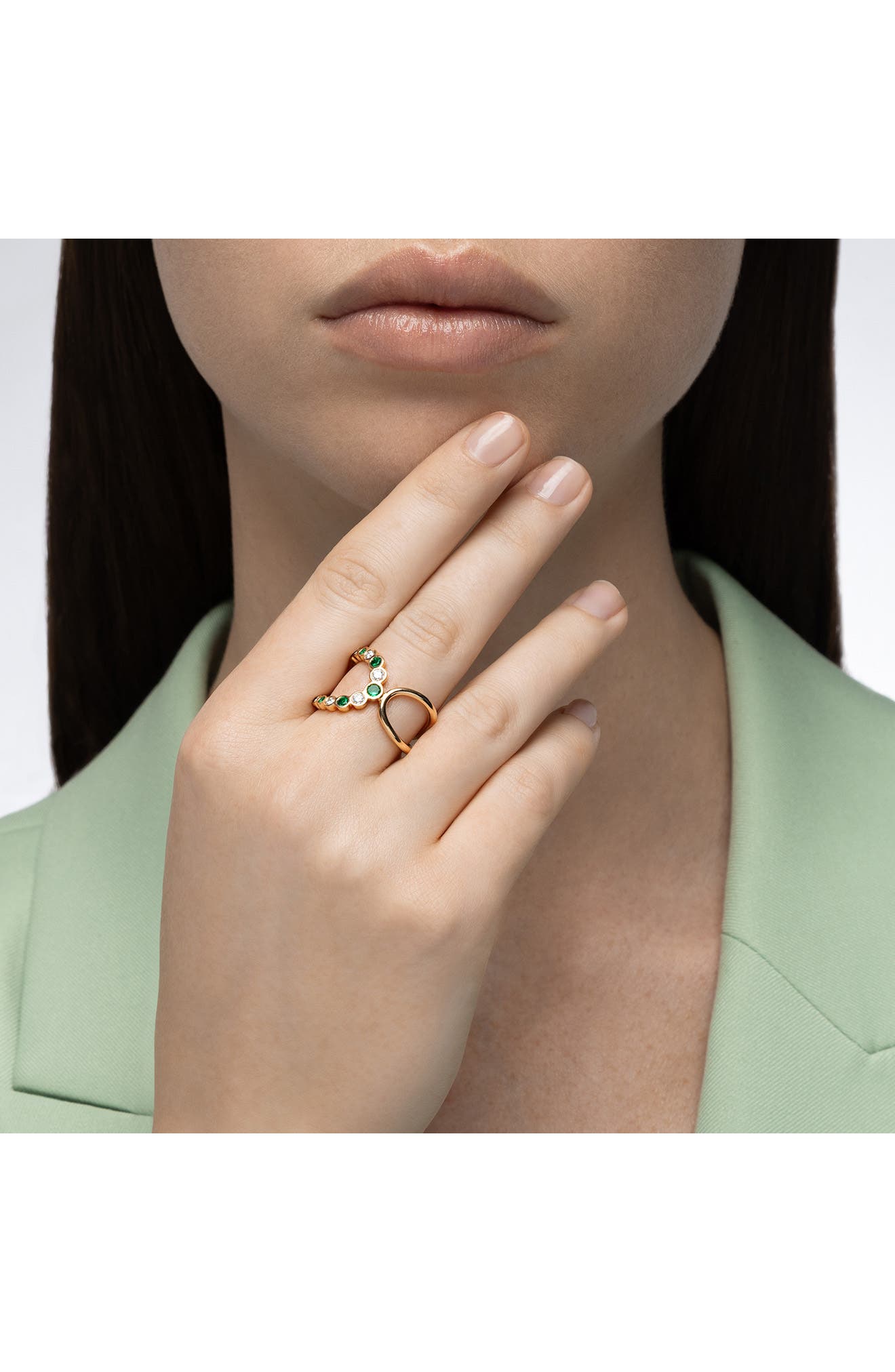 Mark Henry Bubbly Elegance Emerald & Diamond Ring (Women) | Nordstrom