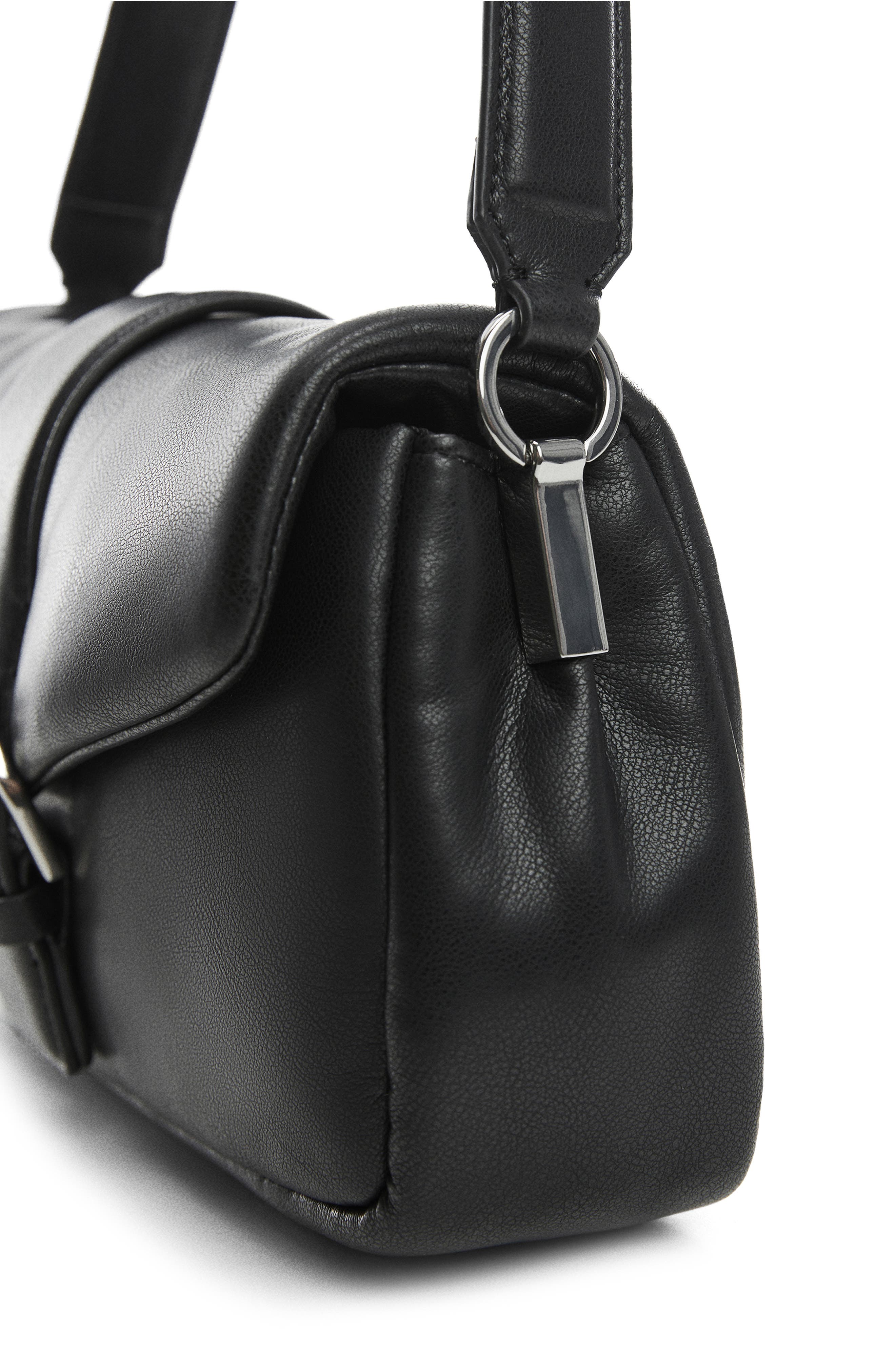 MANGO Faux Leather Shoulder Bag, Alternate, color, 