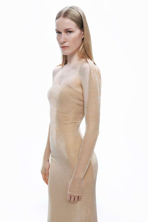 Shop Nocturne Maxi Dress With Glove Accessory