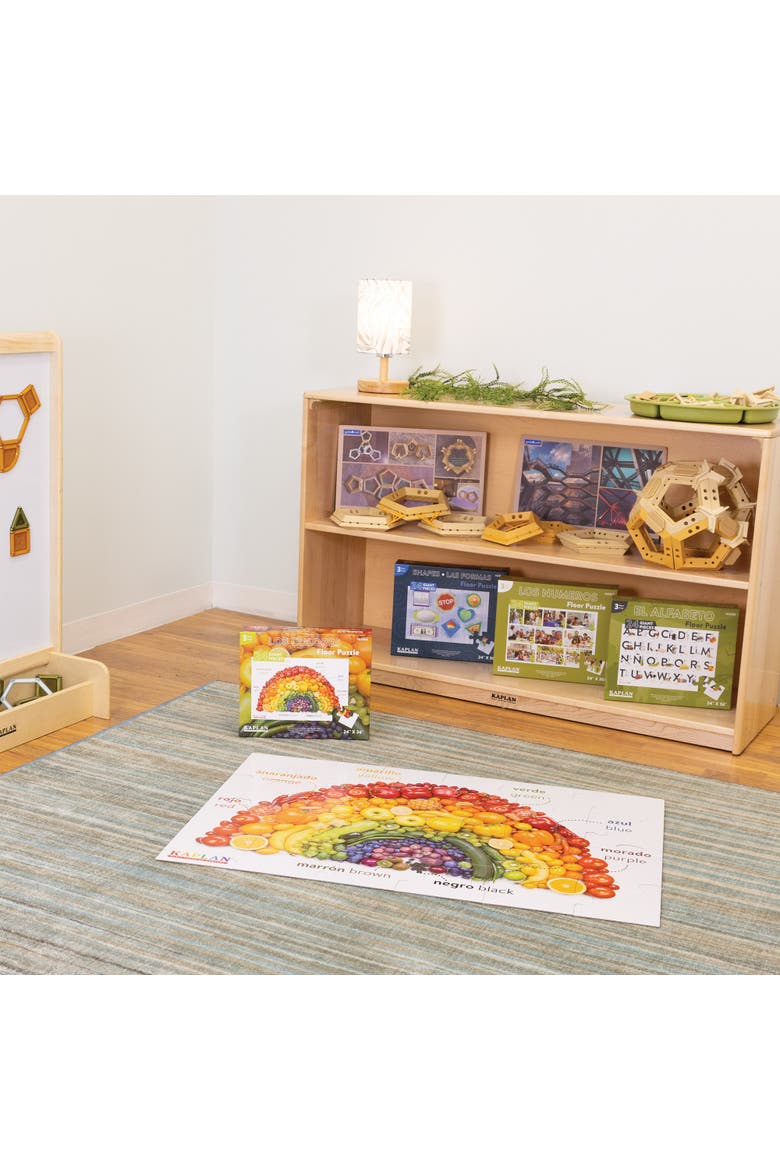 Colors - Los Colores - Bilingual Floor Puzzle - 24 Pieces, Alternate, color, Multicolored