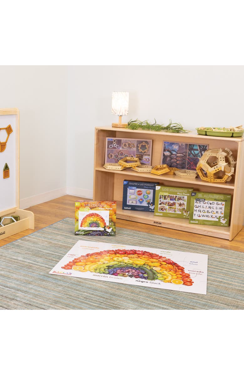 Kaplan Early Learning Company Colors - Los Colores - Bilingual Floor Puzzle - 24 Pieces, Alternate, color, Multicolored