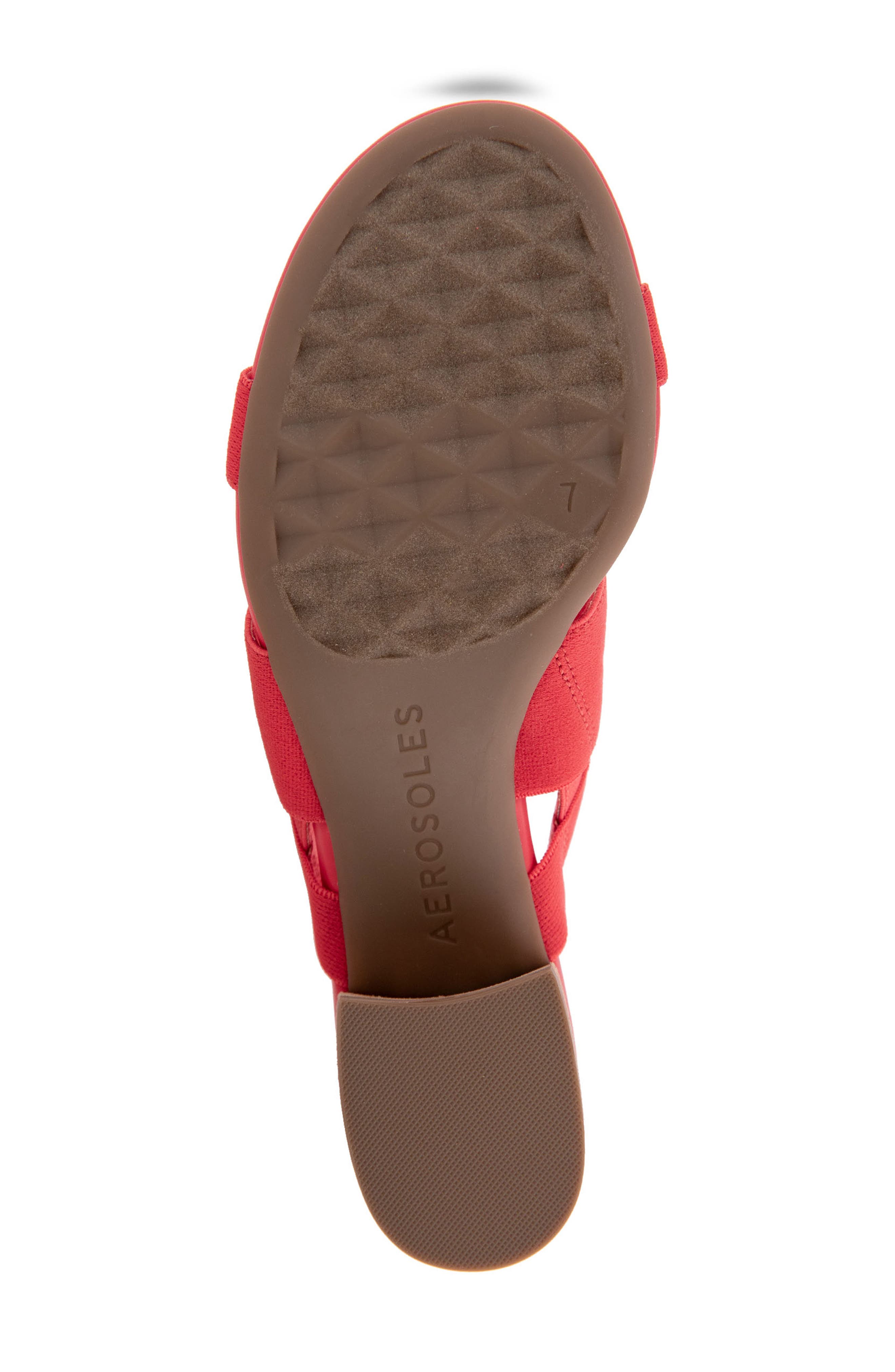 Aerosoles Chara Woven Block Heel Sandal - Multiple Widths Available, Alternate, color, Coral Elastic Fabric