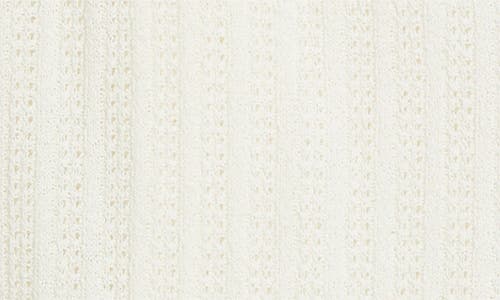 Madewell Crochet-knit V-neck Sweater Vest In Vintage Ivory
