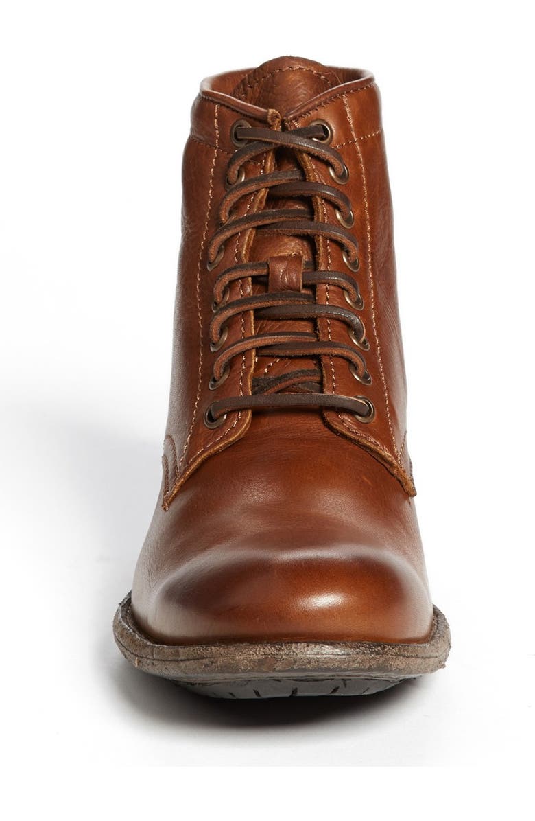 Frye Tyler Plain Toe Boot, Alternate, color, Cognac
