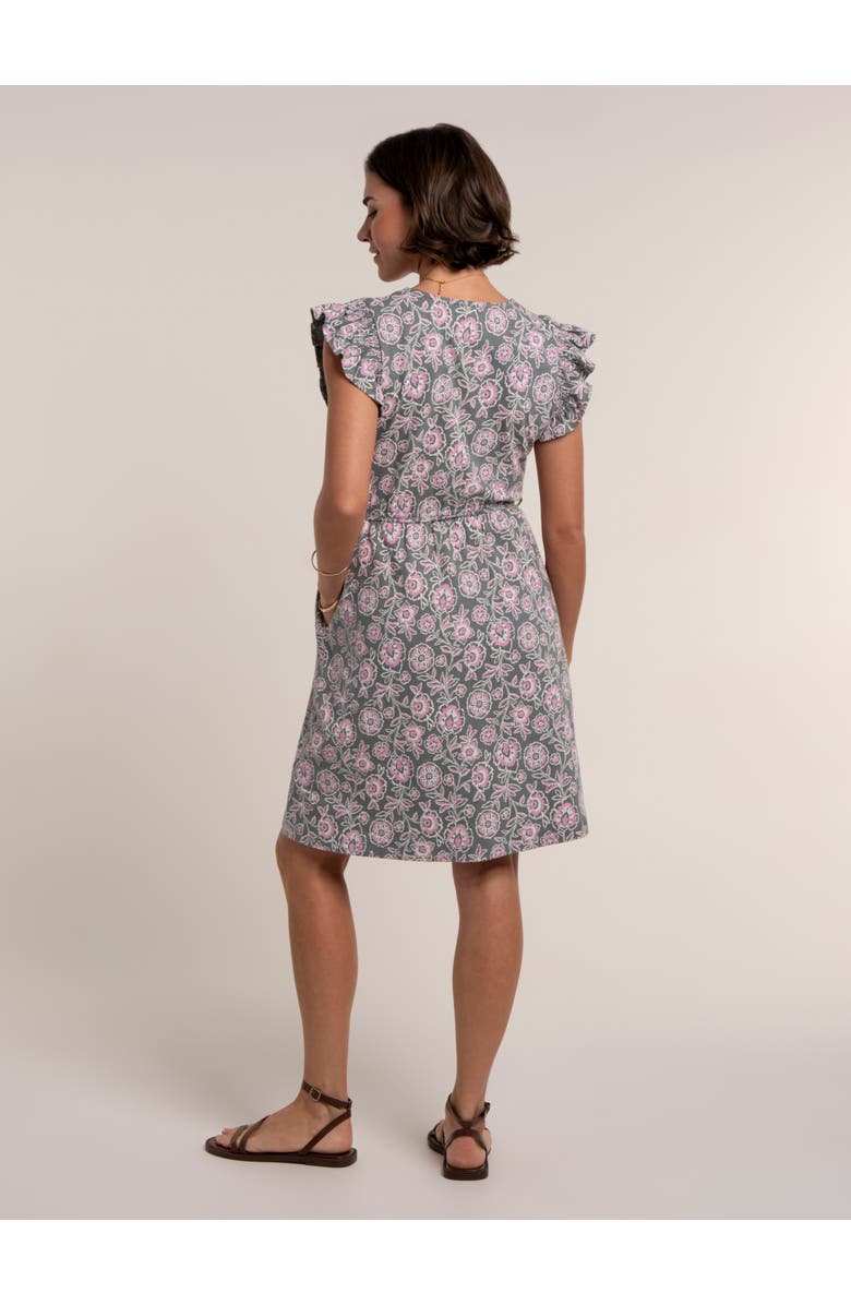 Brakeburn Manoela Floral Print Dress, Alternate, color, Khaki