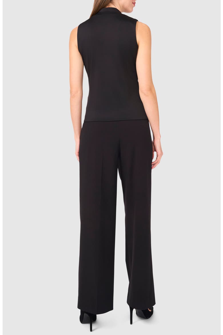 Sleeveless Mock Neck Top, Alternate, color, RICH BLACK