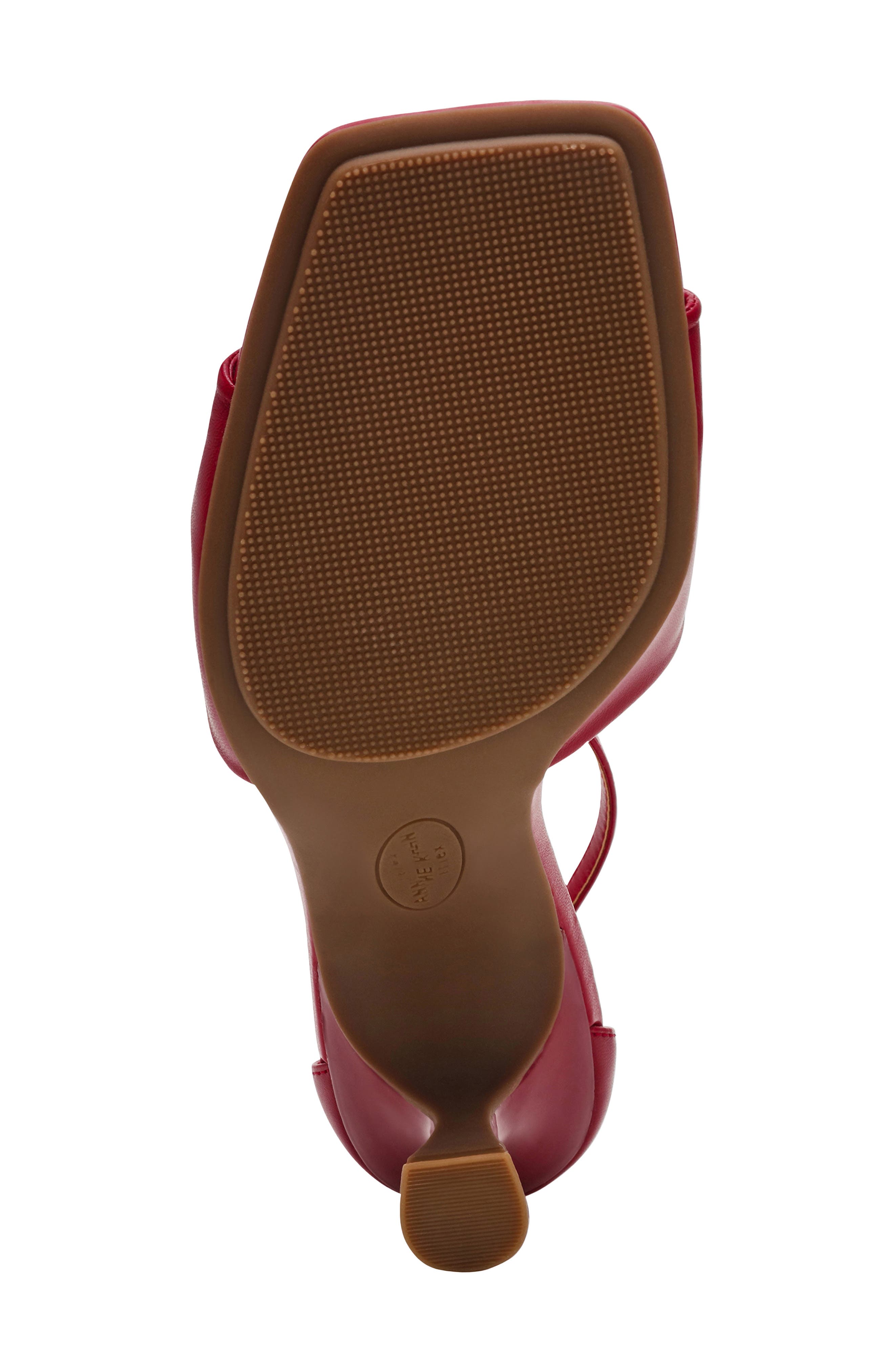 Anne Klein Jessie Ankle Strap Sandal, Alternate, color, Red Smooth