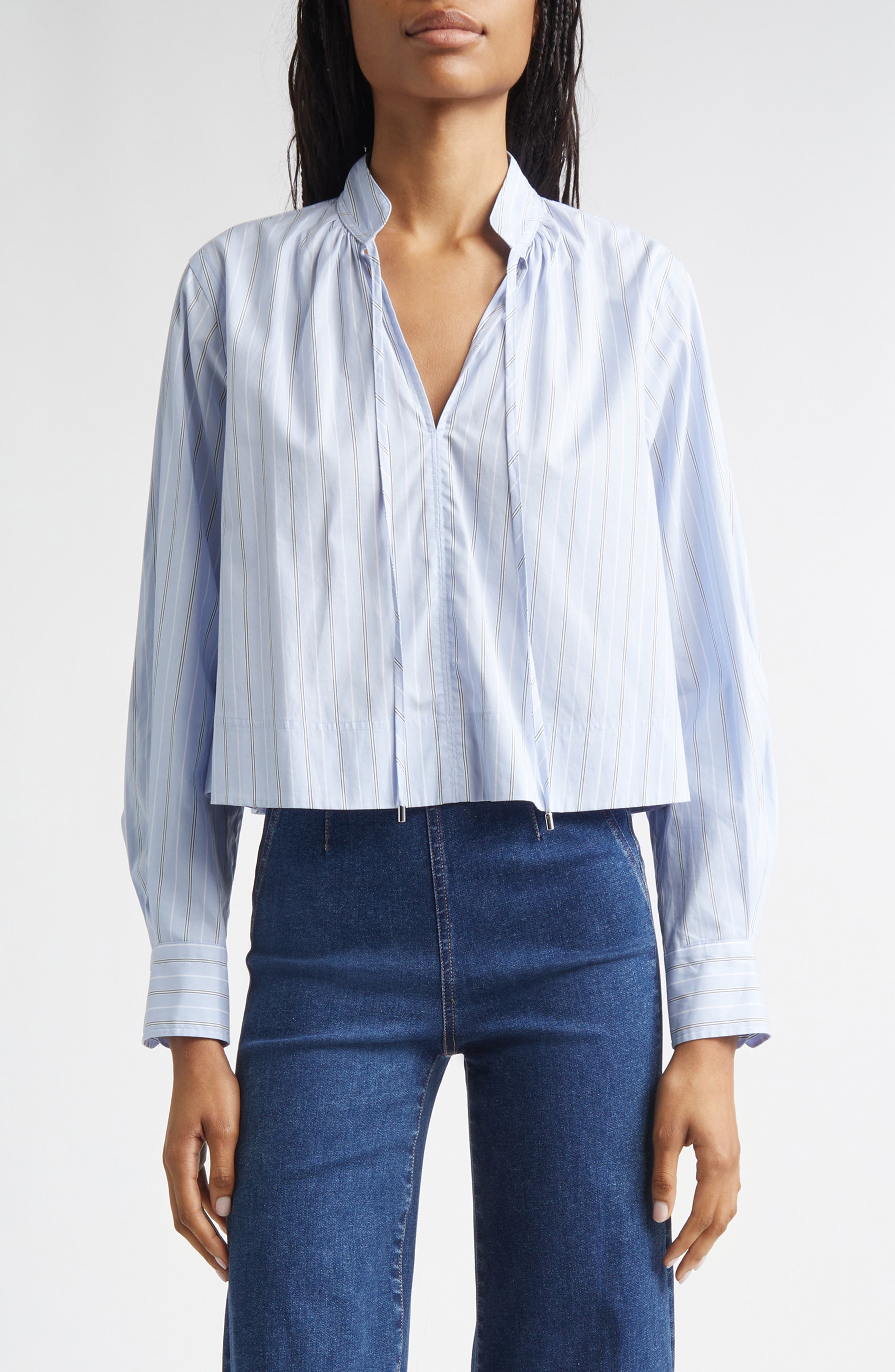 Kaits Stripe Crop Cotton Top