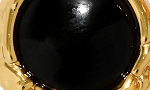 ALEXIS BITTAR ALEXIS BITTAR BRUT BLACK ONYX COIN DROP EARRINGS 