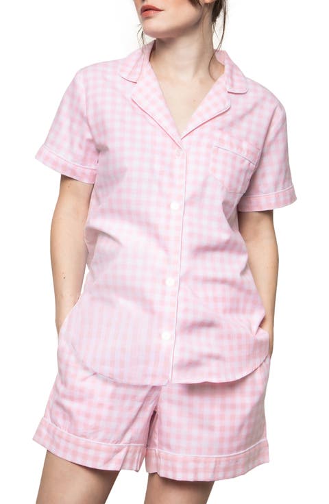 Gingham Short Pajamas