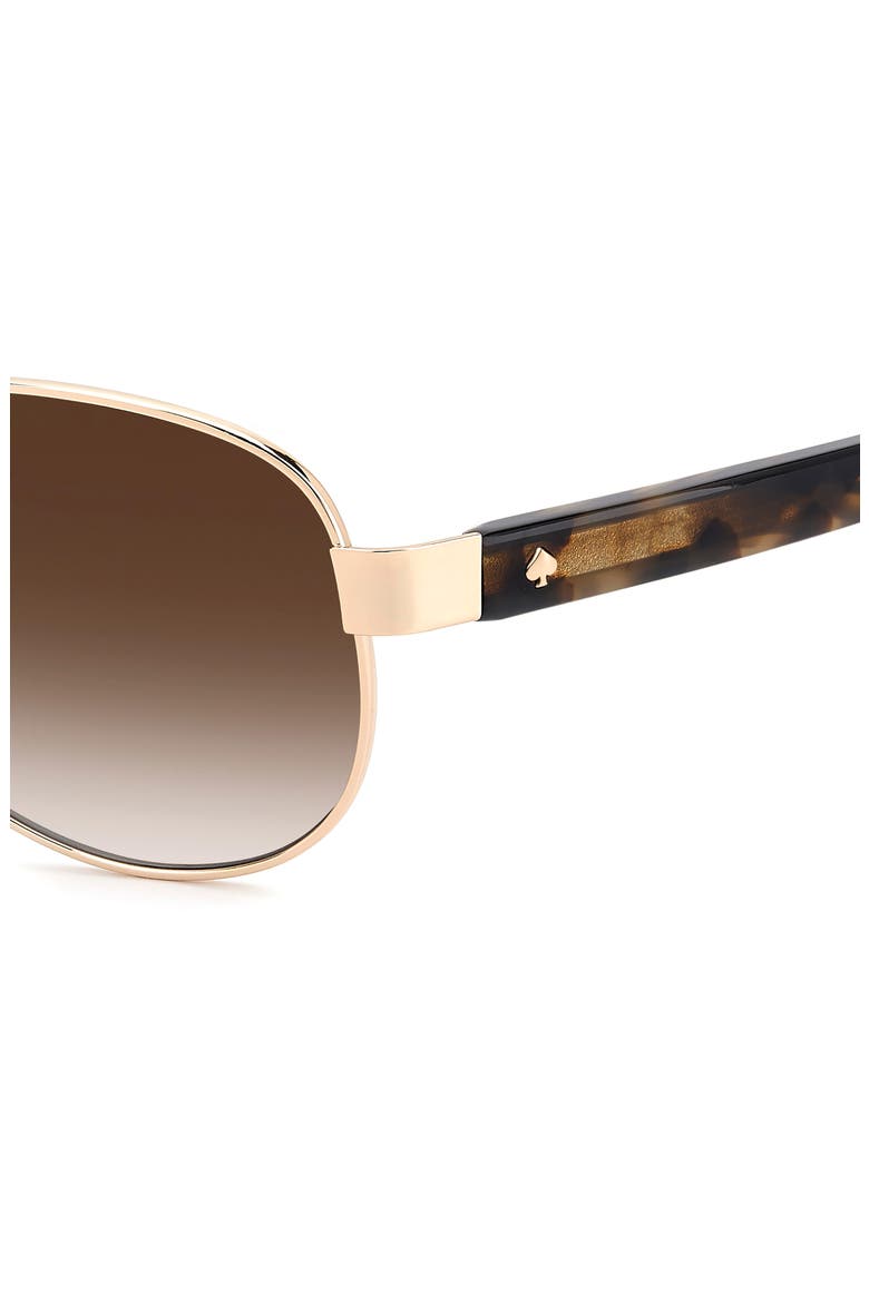 dalia 58mm gradient pilot sunglasses, Alternate, color, HAVANA GOLD/ BROWN