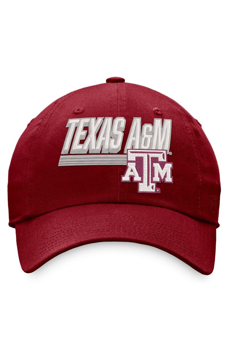 TOP OF THE WORLD Men's Top of the World Maroon Texas A&M Aggies Slice Adjustable Hat, Alternate, color,
