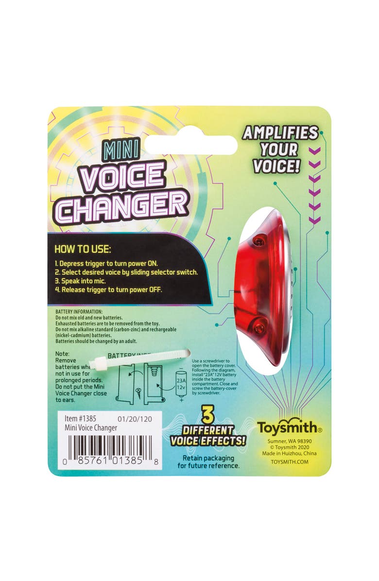 Toysmith Tech Gear Mini Multi Voice Changer, Alternate, color, 