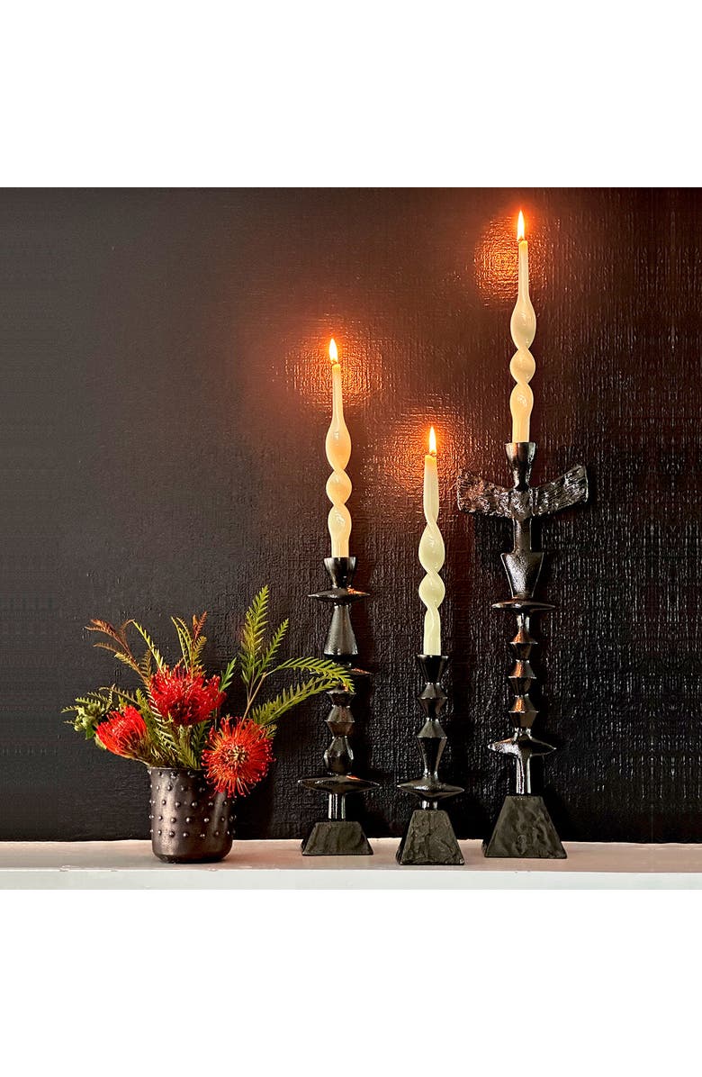 Lunares Candleholder, Alternate, color, Bronze