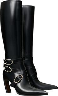Tory Burch Multi Buckle Knee High Boot