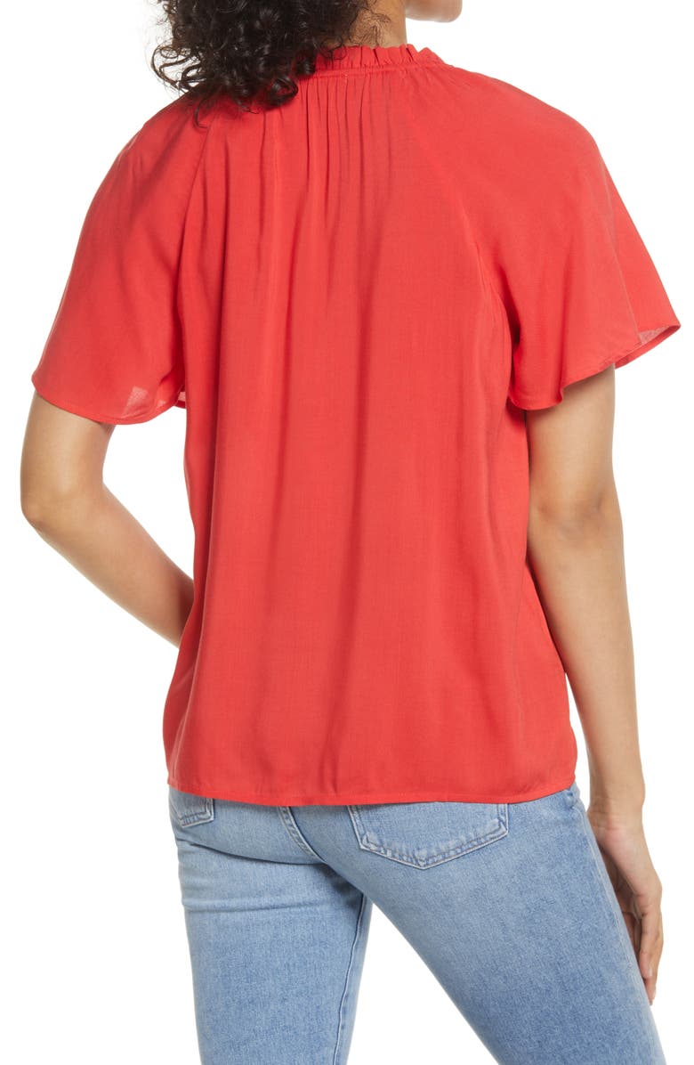 GIBSONLOOK Split Neck Blouse, Alternate, color,