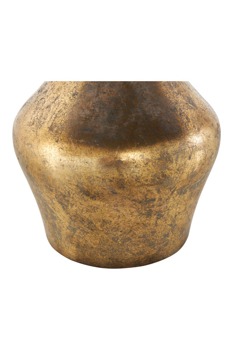 Golden Metal Vase, Alternate, color, GOLD