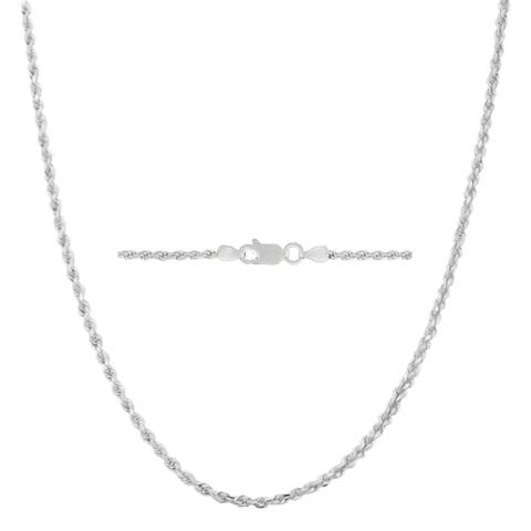 Sterling Silver 3MM Rope Necklace