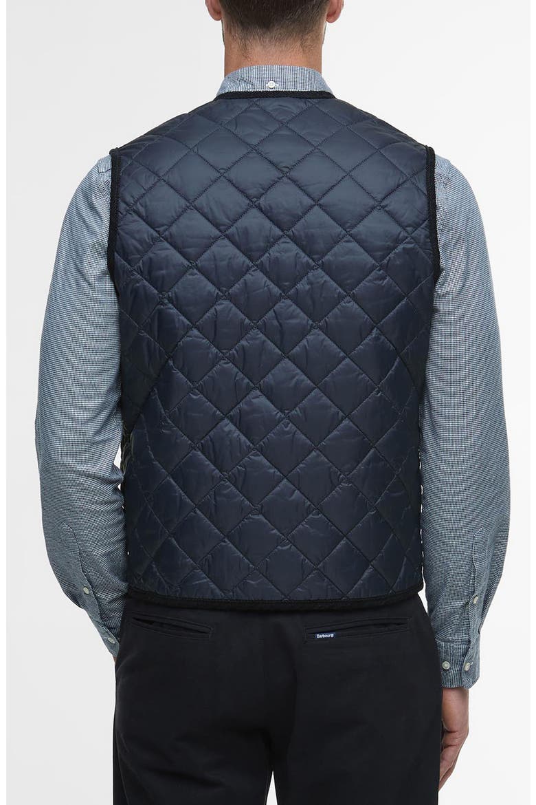 Modern Quilted Nylon Vest, Alternate, color, NAVY