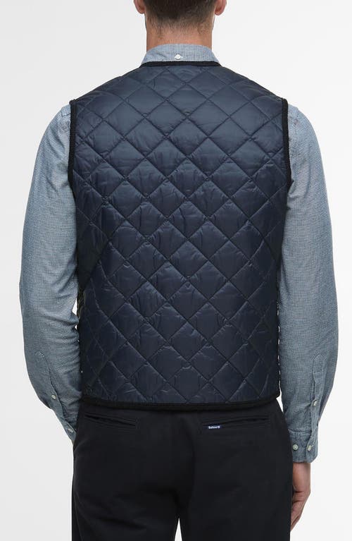 Barbour Modern Quilted Nylon Vest In Blue