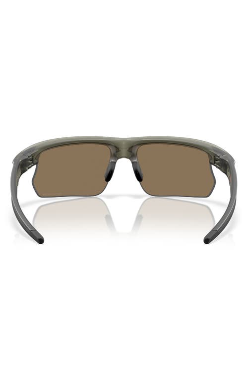 Oakley Bisphera 68mm Prizm™ Oversize Polarized Rectangular Sunglasses In Matte Olive/24k Polar