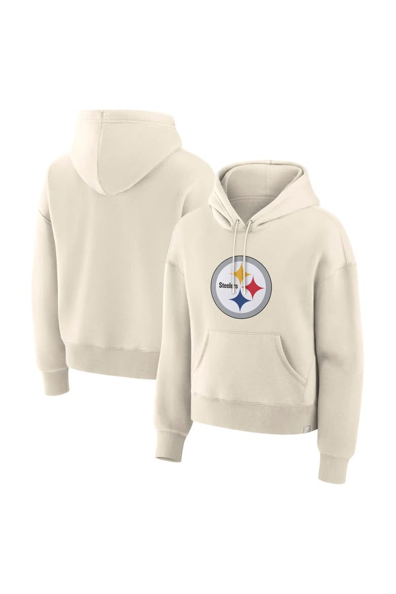Women's Fanatics Cream Pittsburgh Steelers Dove Legacy Pullover Hoodie, Alternate, color, Cream
