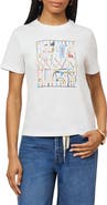 Scotch & Soda Geometric Embroidered Cotton T-Shirt