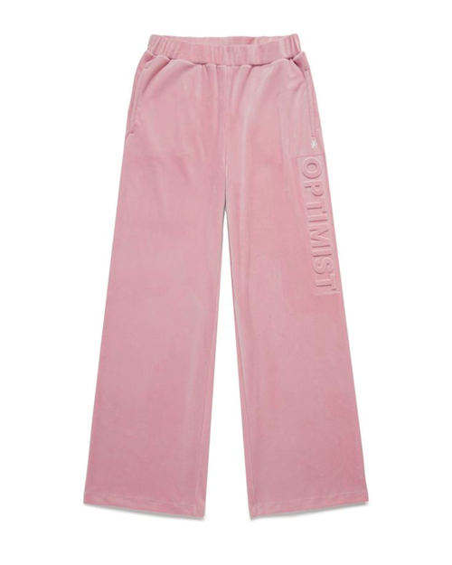 Samii Ryan Optimist Velour Pants In Pink