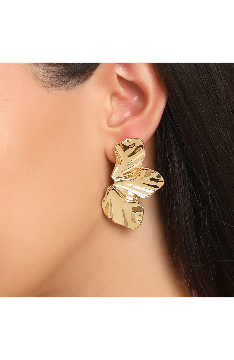 BCBG Half Petal Earrings, Alternate, color, 