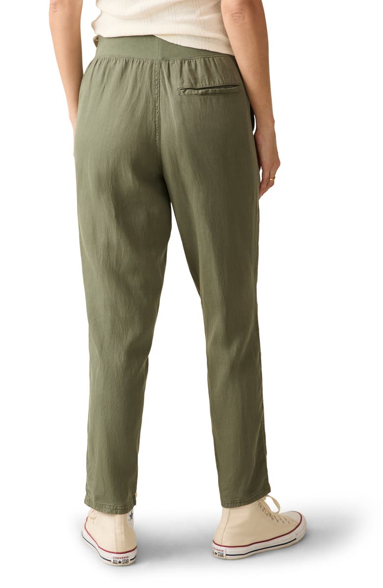 Faherty Arlie Pull-On Tapered Leg Pants, Alternate, color, Thyme
